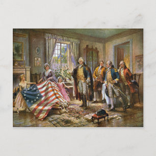 Postcard The Birth of Old Glory Percy Moran Postkarte