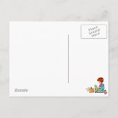 Postcard The boy and the dog Postkarte (Rückseite)