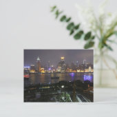 Postcard The bund from Pudong, Shanghai, China Postkarte (Stehend Vorderseite)
