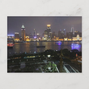 Postcard The bund from Pudong, Shanghai, China Postkarte
