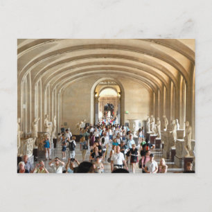 Postcard The Louvre Museum in Summer, Paris Frankr Postkarte