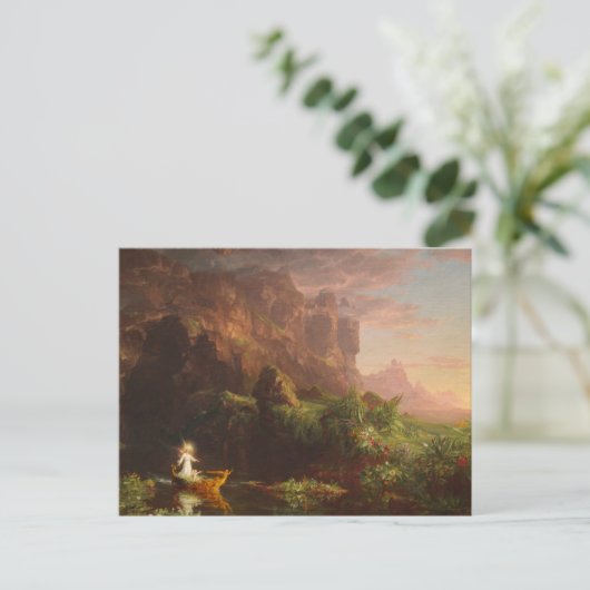 Postcard The Voyage of Life Childhood Thomas Cole Postkarte (Stehend Vorderseite)