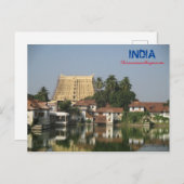 Postcard - Thiruvananthapuram - Indien Feiertagspostkarte (Vorne/Hinten)