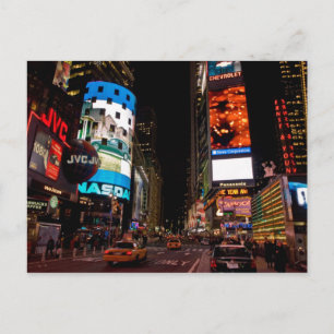 Postcard Times Square in night, Manhattan, USA Postkarte