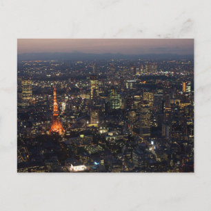 Postcard Tokyo Tower in Tokio, Japan Postkarte
