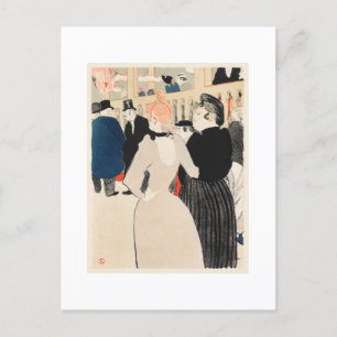 POSTCARD:TOULOUSE - LAUTREC : LA GOULUE POSTKARTE