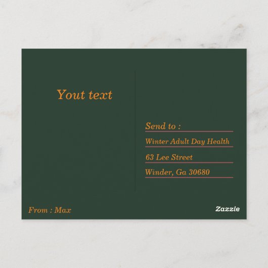 Postcard Trevelling Südkorea Einfach und elegant Postkarte (Rückseite)