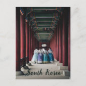 Postcard Trevelling Südkorea Einfach und elegant Postkarte (Vorderseite)