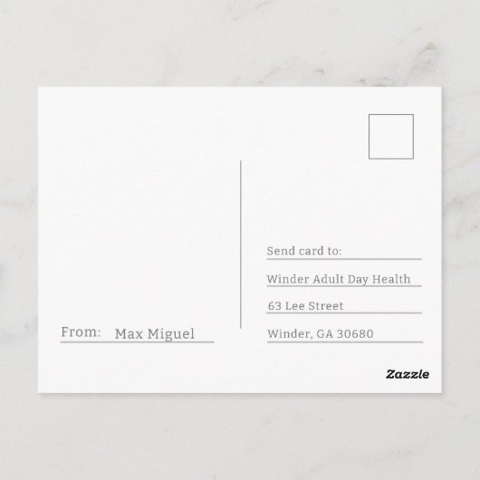 Postcard Trevelling Südkorea Postkarte (Rückseite)