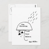 Postcard "Trust, Know, Glaube" Postkarte (Vorne/Hinten)