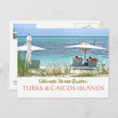 postcard, TURKS & CAICOS:  ULTIMATE STRESS-BUSTER Postkarte (Vorne/Hinten)
