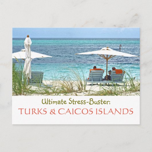 postcard, TURKS & CAICOS:  ULTIMATE STRESS-BUSTER Postkarte (Vorderseite)