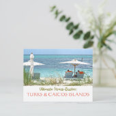 postcard, TURKS & CAICOS:  ULTIMATE STRESS-BUSTER Postkarte (Stehend Vorderseite)