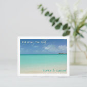 Postcard/TURKS UND CAICOS / "FALL UNTER DEM SPELEL Postkarte (Stehend Vorderseite)