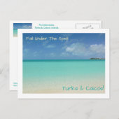 Postcard/TURKS UND CAICOS / "FALL UNTER DEM SPELEL Postkarte (Vorne/Hinten)