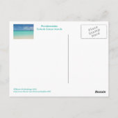 Postcard/TURKS UND CAICOS / "FALL UNTER DEM SPELEL Postkarte (Rückseite)