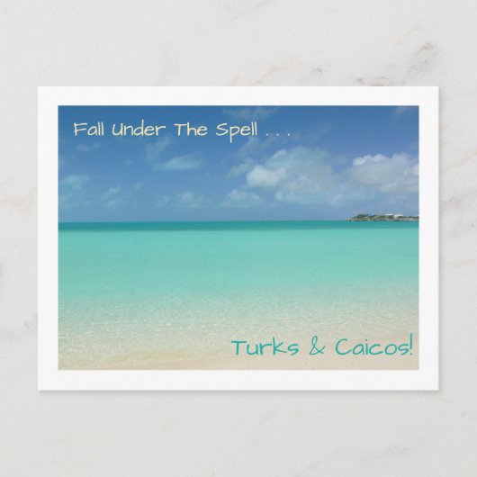 Postcard/TURKS UND CAICOS / "FALL UNTER DEM SPELEL Postkarte (Vorderseite)