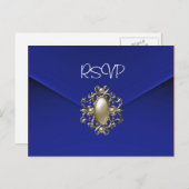 Postcard UAWG Einladung Blue Pearl Jewel (Vorne/Hinten)