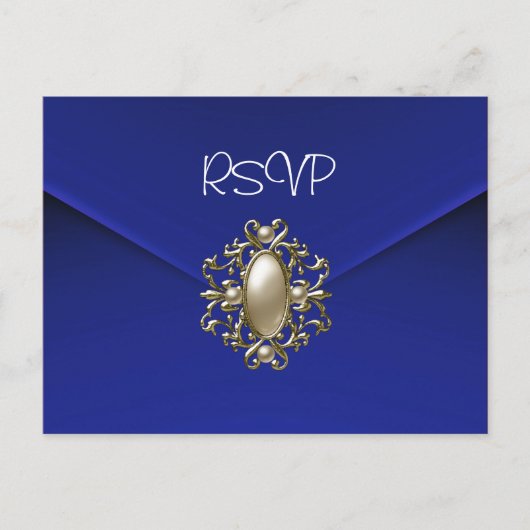 Postcard UAWG Einladung Blue Pearl Jewel (Vorderseite)