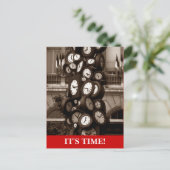 Postcard Uhrzeiten Termine Erinnerung Postkarte (Stehend Vorderseite)