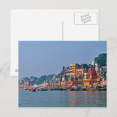 Postcard Varanasi, Indien Postkarte (Vorne/Hinten)