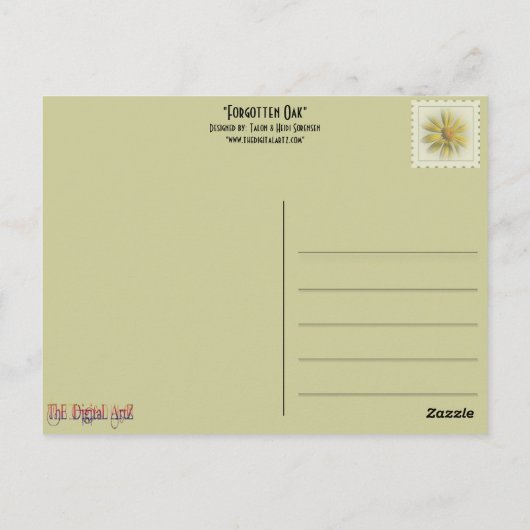 POSTCARD - Vergessene Eiche Postkarte (Rückseite)