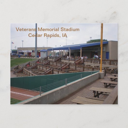 Postcard - Veterans Memorial Stadium - 2011-03 Postkarte (Vorderseite)