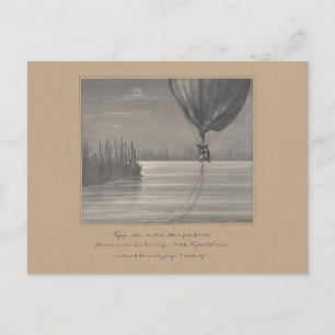 Postcard-Vintag Art-Hot Air-Ballons 13 Postkarte