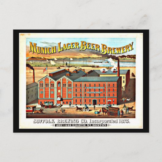 Postcard-Vintag Boston Art-11 Postkarte (Vorderseite)