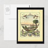 Postcard-Vintag Boston Art-6 Postkarte (Vorne/Hinten)
