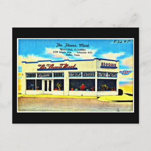 Postcard-Vintag Dallas Artwork-48 Postkarte (Vorderseite)