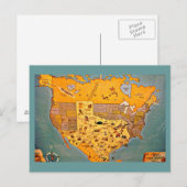 Postcard-Vintag Dallas Artwork-50 Postkarte (Vorne/Hinten)