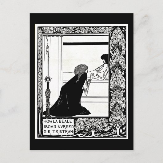 Postcard-Vintag Illustration-Aubrey Beardsley 21 Postkarte (Vorderseite)