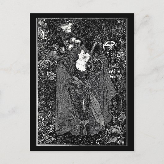 Postcard-Vintag Illustration-Aubrey Beardsley 25 Postkarte (Vorderseite)