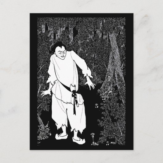 Postcard-Vintag Illustration-Aubrey Beardsley 28 Postkarte (Vorderseite)