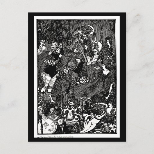 Postcard-Vintag Illustration-Aubrey Beardsley 30 Postkarte (Vorderseite)