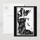 Postcard-Vintag Illustration-Aubrey Beardsley 7 Postkarte (Vorne/Hinten)