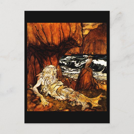 Postcard-Vintag Illustration-Rackham 12 Postkarte (Vorderseite)
