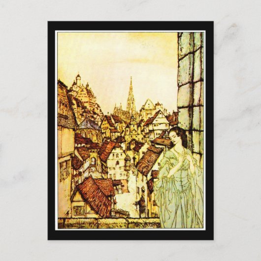 Postcard-Vintag Illustration-Rackham 23 Postkarte (Vorderseite)