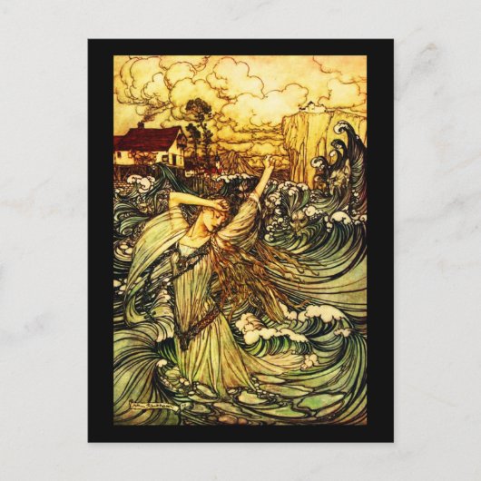 Postcard-Vintag Illustration-Rackham 25 Postkarte (Vorderseite)