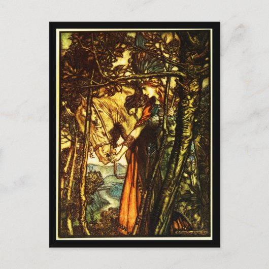 Postcard-Vintag Illustration-Rackham 35 Postkarte (Vorderseite)