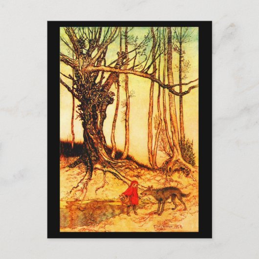 Postcard-Vintag Illustration-Rackham 37 Postkarte (Vorderseite)