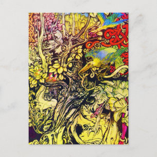 Postcard-Vintag Illustration-Rackham 40 Postkarte