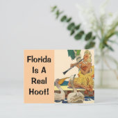 Postcard Vintag Retro Vacation Custom Hoot PC Postkarte (Stehend Vorderseite)
