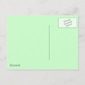 Postcard Vintag Santa & Poinsettias Urlaubsparty Einladungspostkarte (Rückseite)