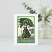 Postcard-Vintag St. Patricks Day Postkarte (Stehend Vorderseite)
