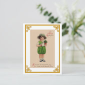 Postcard-Vintag St. Patricks Day Postkarte (Stehend Vorderseite)