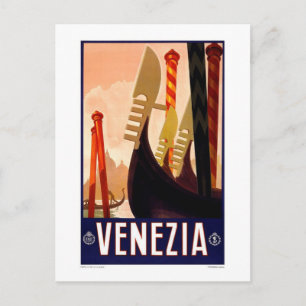 Postcard-Vintag Venetien, Italien Postkarte