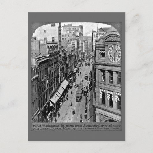 Postcard-Vintage Boston-Fotografie 34 Postkarte (Vorderseite)
