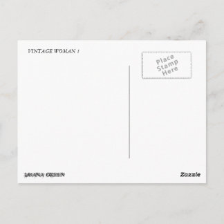 POSTCARD VINTAGE FRAU 1 POSTKARTE